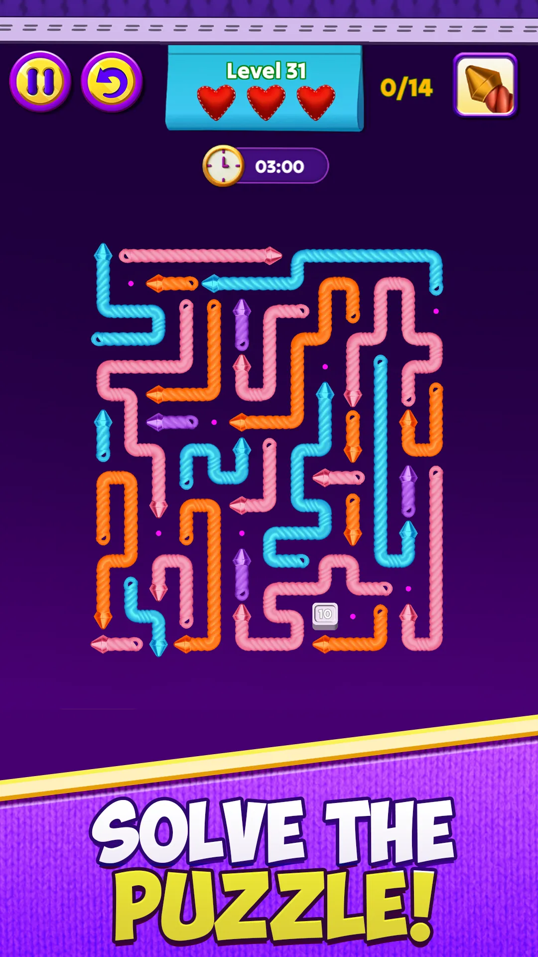 Arrows Lace Puzzle gameplay screenshot