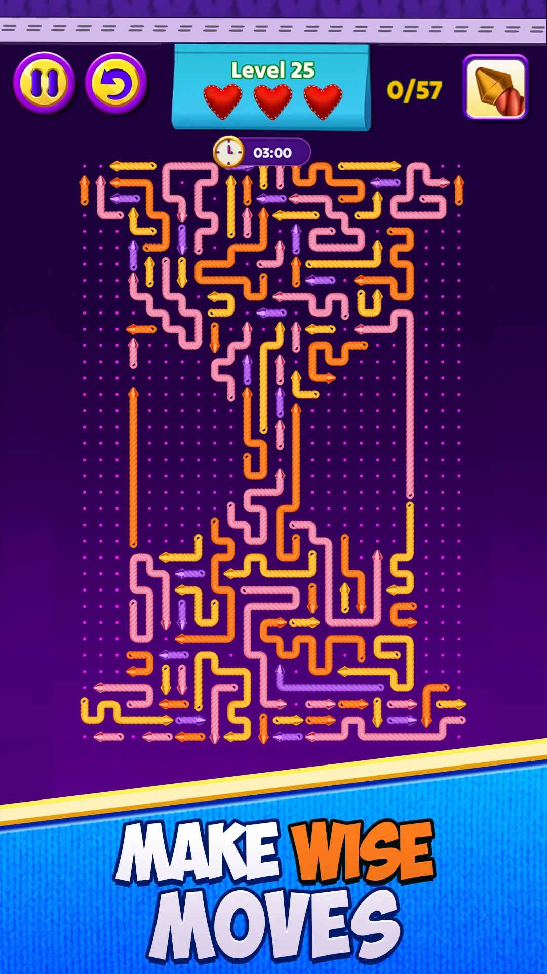 Arrows Lace Puzzle gameplay screenshot 3