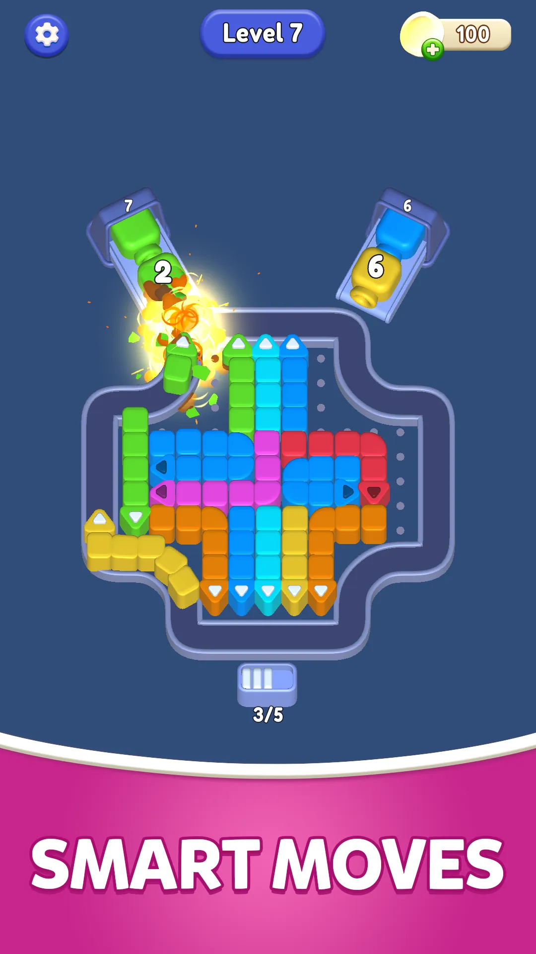 Block Flow: Arrow Puzzle gameplay screenshot 2