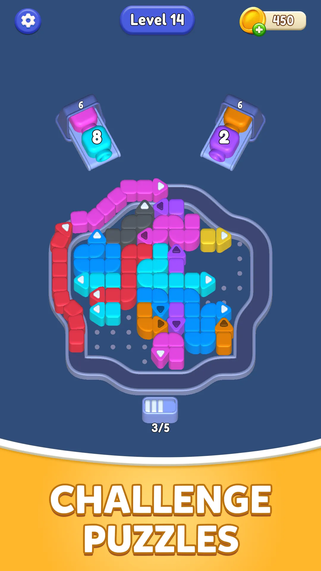 Block Flow: Arrow Puzzle gameplay screenshot 4