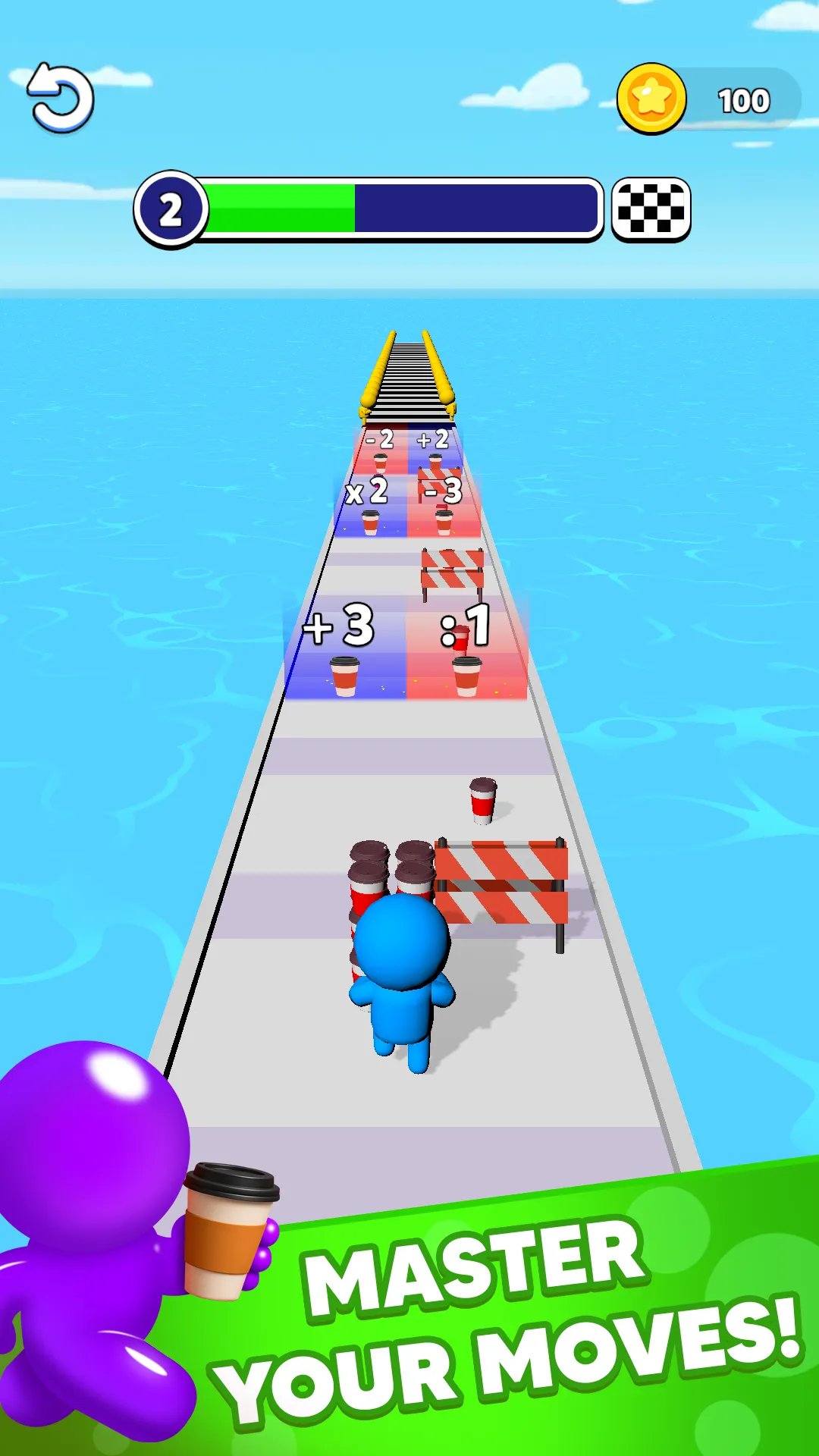 Coffee Man Run gameplay screenshot 2