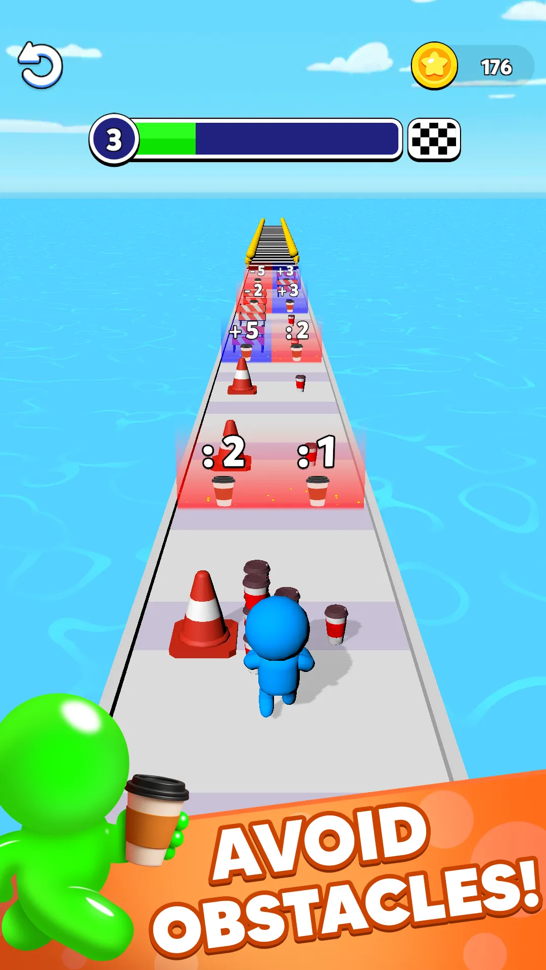 Coffee Man Run gameplay screenshot 4