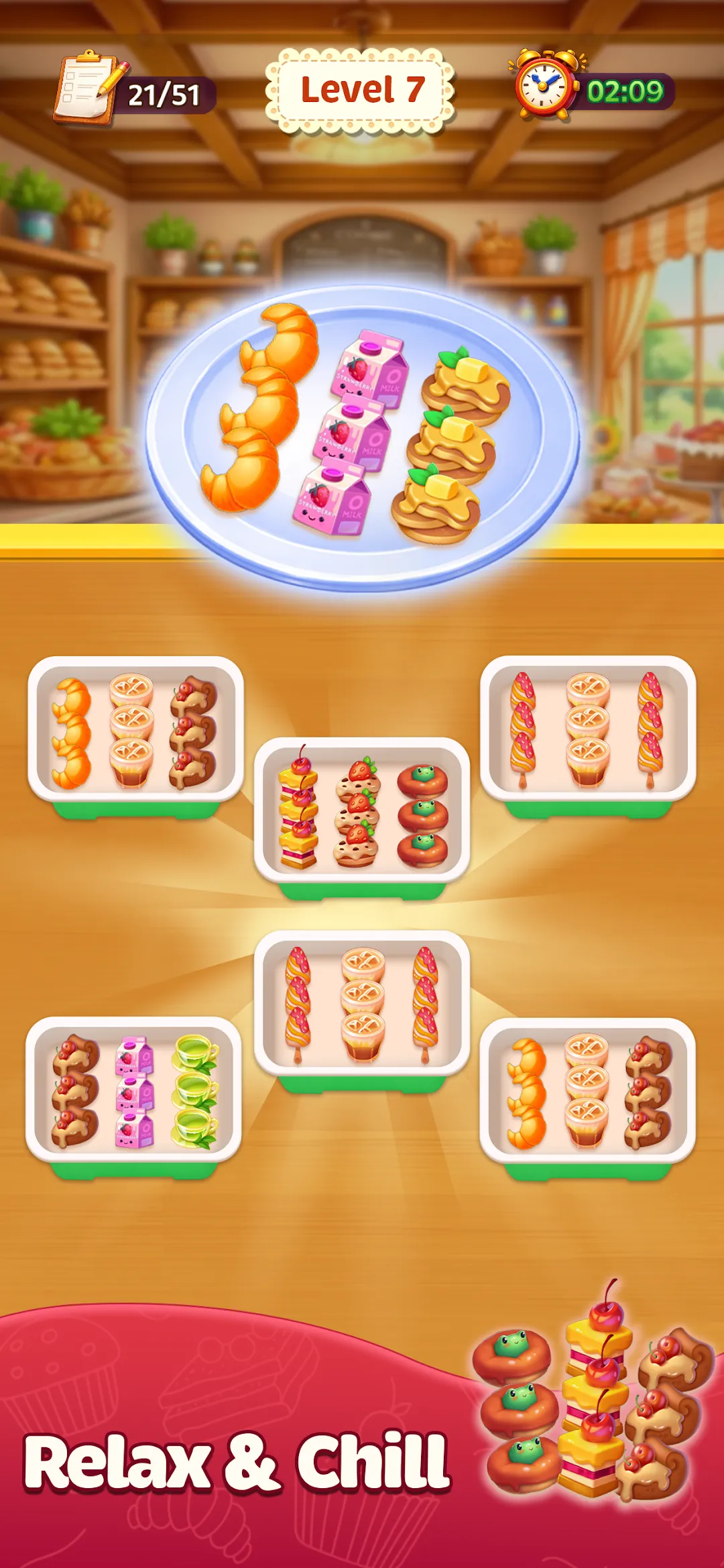 Food Sort: Dessert & Tea gameplay screenshot