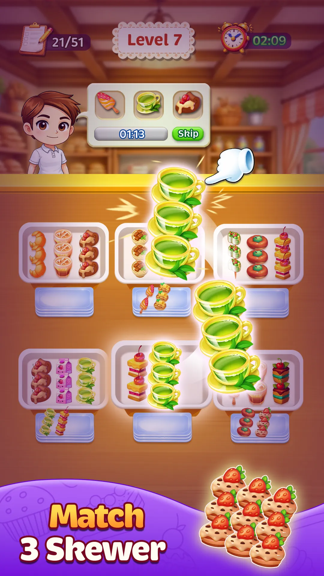 Food Sort: Dessert & Tea gameplay screenshot 2