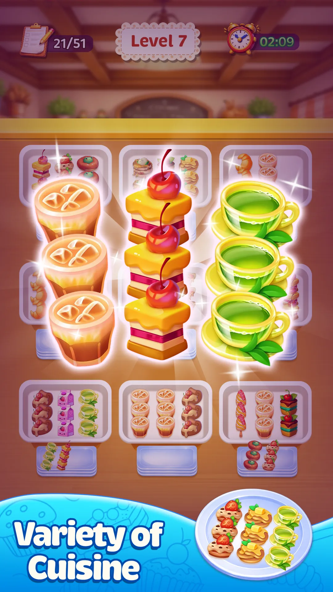 Food Sort: Dessert & Tea gameplay screenshot 4